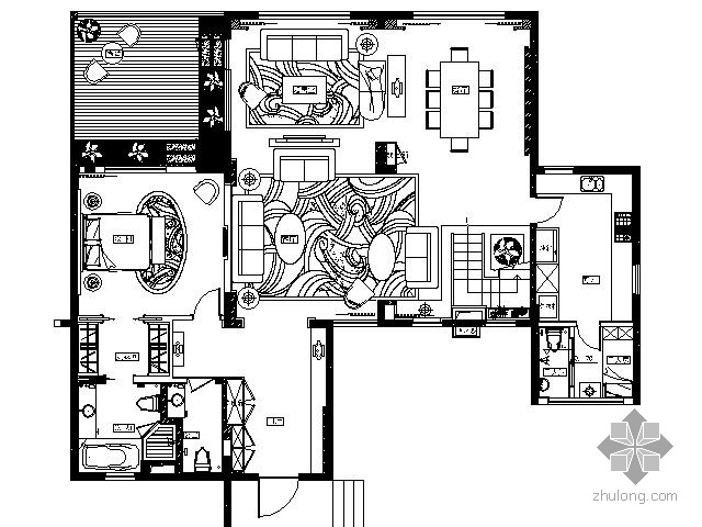 上海豪宅施工图资料下载-[上海]知名地产某豪宅样板别墅施工图（含实景）