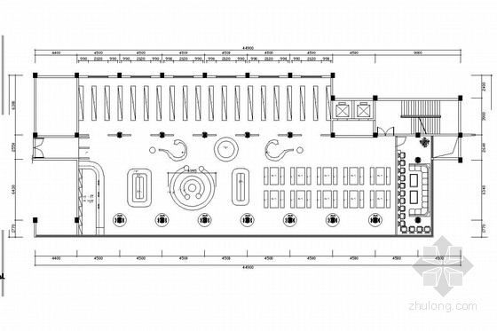 图书馆室内平面规划资料下载-[福建]重点实验小学图书馆室内装修图（含实景图）