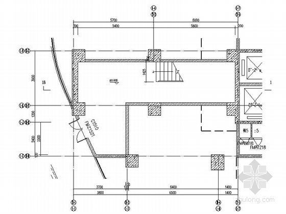 [江西]现代风格三层商住建筑设计方案施工图-现代风格三层商住建筑设计节点图