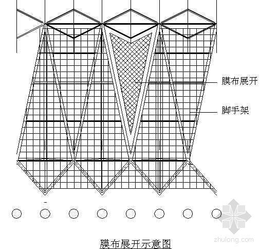 膜结构脚手架资料下载-佛山某大型游泳馆索膜结构施工组织设计