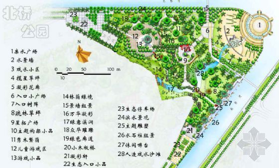 肯尼迪绿道公园资料下载-湛江北桥绿轴.生态假日公园规划设计方案