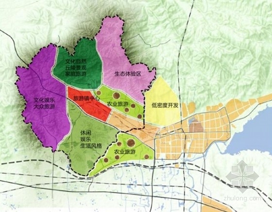 [天津]自然风景区概念性总体规划分析方案-区位分析图 