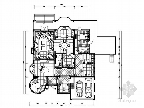高层装饰CAD图纸资料下载-[上海]海派风情基调现代风格高层住宅别墅装修施工图