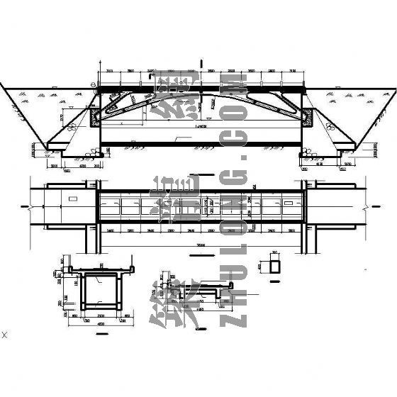 三跨拱桥施工图资料下载-28米跨刚架拱桥施工图