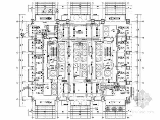 北京超高层办公资料下载-[北京]超高层办公建筑空调通风及防排烟系统施工图（管线设计 详图多）