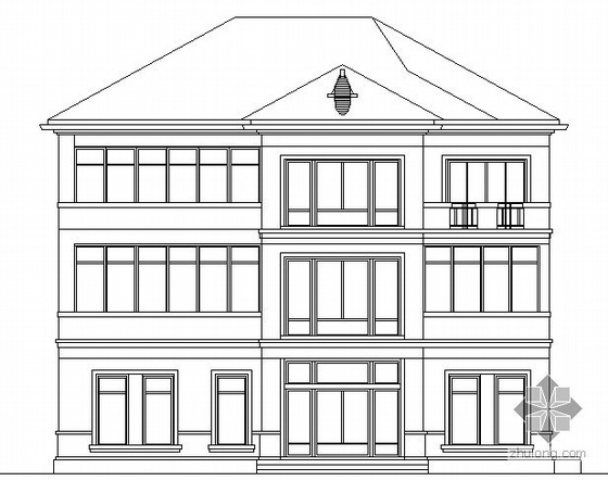 10套三层框架别墅资料下载-[江苏]某三层私人小别墅建筑结构方案图
