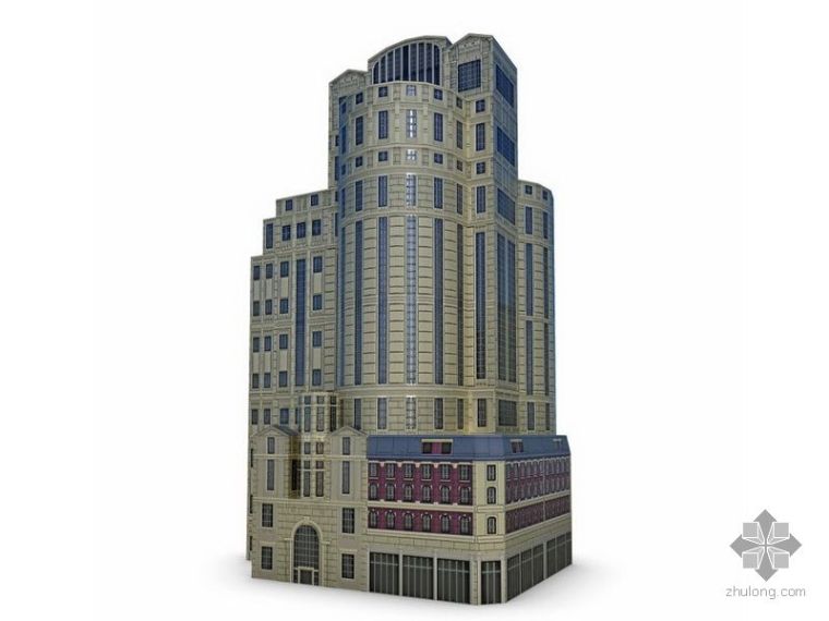 商业楼建筑sk模型资料下载-商业楼住宅
