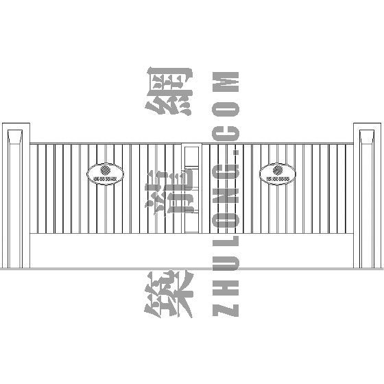 绿篱围墙做法详图资料下载-围墙详图