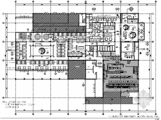 限免！国际一流连锁品牌新中式风格餐厅设计施工图（含方案）-[杭州]独具特色国际一流连锁品牌新中式风格餐厅设计施工图（含方案） 