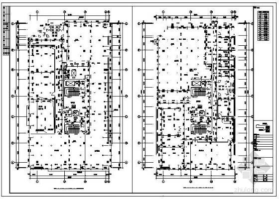 教学楼给排水图纸含工程量资料下载-某高层科研教学楼给排水成套图纸