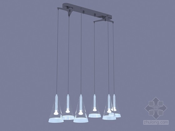欧式客餐厅吊灯资料下载-餐厅简洁吊灯3D模型下载