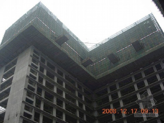 建筑手绘悬挑架资料下载-[重庆]建筑工程槽钢悬挑外脚手架搭设施工工艺（附图丰富）