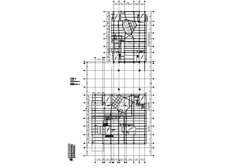 局部二层钢结构图纸资料下载-国贸三期3BS地上混凝土结构施工图（钢结构图纸归档）