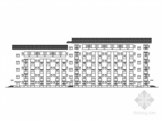 5层学校新中式资料下载-[四川]中式风格高中公寓楼及食堂建筑施工图（灾后重建项目）