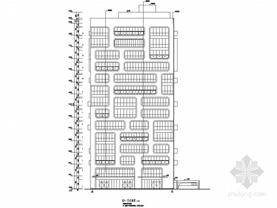 汽车车库坡道节点资料下载-[浙江]14层框架剪力墙结构办公用房及商务用房结构施工图（含建筑图）