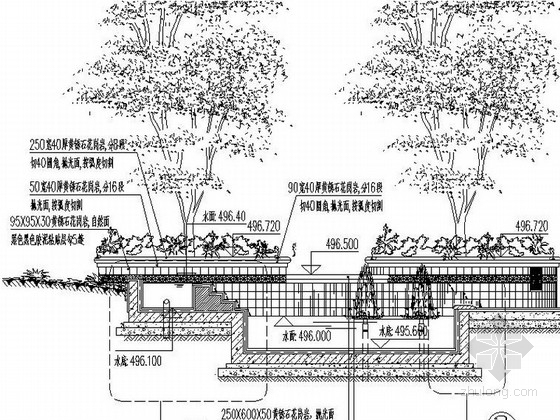 [成都]生态小高层住宅小区组团绿地景观设计施工图（知名设计公司)-节点详图 