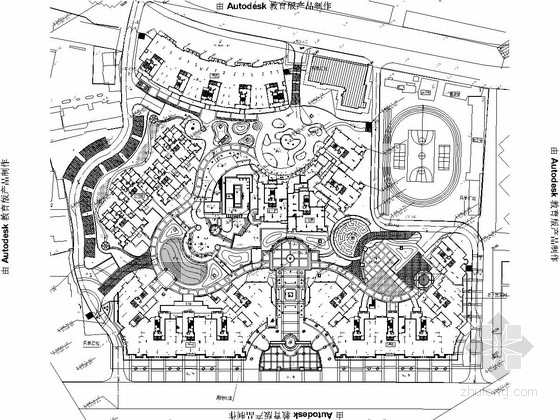 景观施工图灯带资料下载-[宜昌]都市风情现代高档居住小区景观施工图