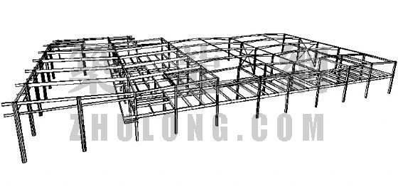 钢结构天窗大样资料下载-广州某4s店两层钢结构施工图
