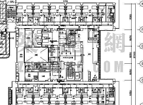 日本浴室设计图纸资料下载-日本某医院设计图纸2