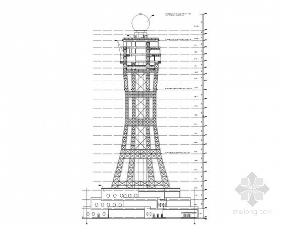 电塔施工图资料下载-[湖南]天气雷达塔楼强弱电施工图83张
