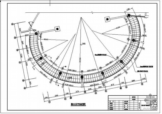 大门雨棚CAD图资料下载-南昌某石材幕墙、入口大门、雨棚结构设计图