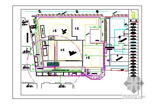 仓储施工组设设计资料下载-四川某高层各阶段施工现场平面布置图及临设详图