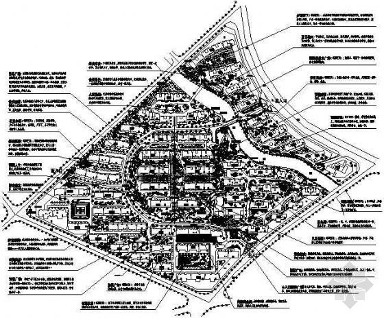 景观小区平面cad资料下载-上海小区景观规划总平面