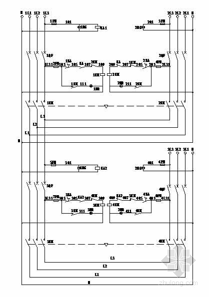 三路电源切换原理图资料下载-三路电源自动切换装置控制原理图