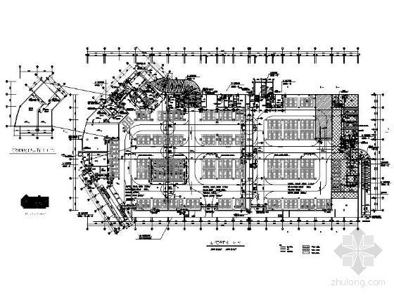 某黄金海岸十六层商住综合楼建筑施工图（含人防）-人防平面