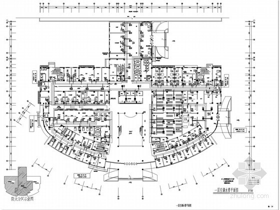 空调柜机cad资料下载-门诊综合楼空调通风及防排烟设计施工图