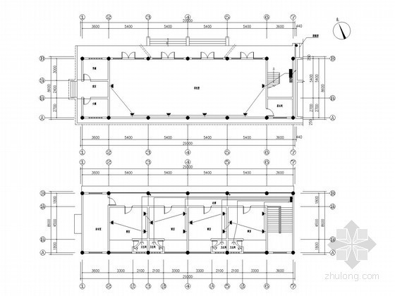 [四川]古寺院建筑装修电气施工图纸-厢房插座平面图 