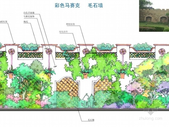 [长沙]西班牙风情别墅区景观设计方案- 