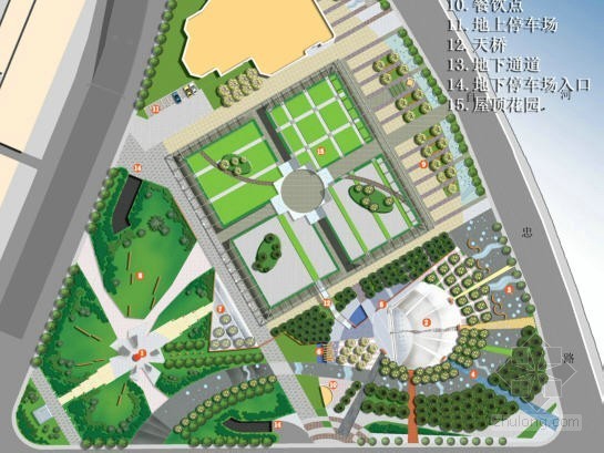 天津四馆规划设计资料下载-[天津]公园规划设计方案
