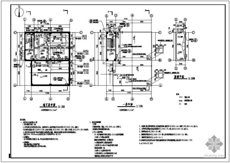 粗格栅及进水泵房设计图资料下载-某水泵房结构设计图