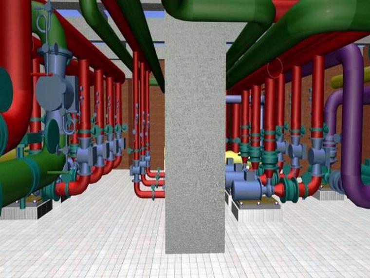 BIM技术全生命周期应用实施方案-设备管道BIM模型