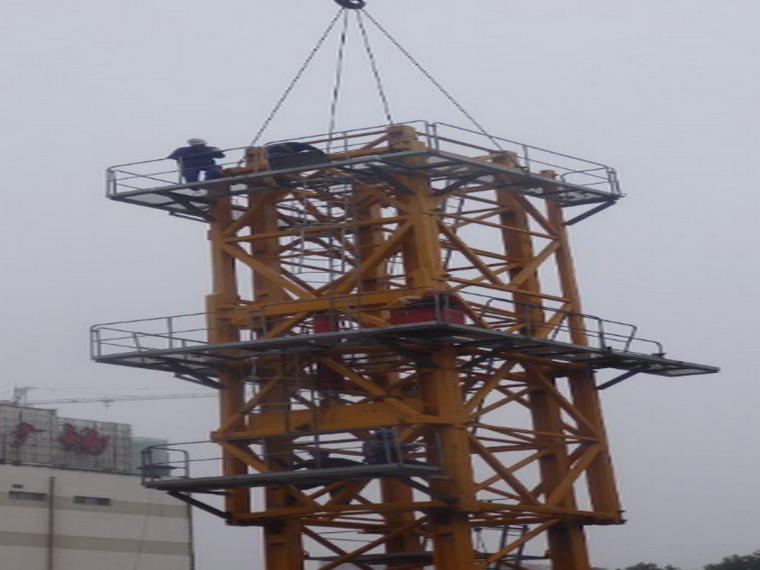塔吊安装资料资料下载-甘肃知名酒店STT553塔吊安装施工方案