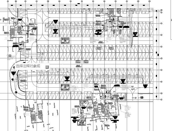 [广西]超高层商业住宅小区暖通系统设计施工图（34万平米89张）-地下室一层E区通风平面图.png