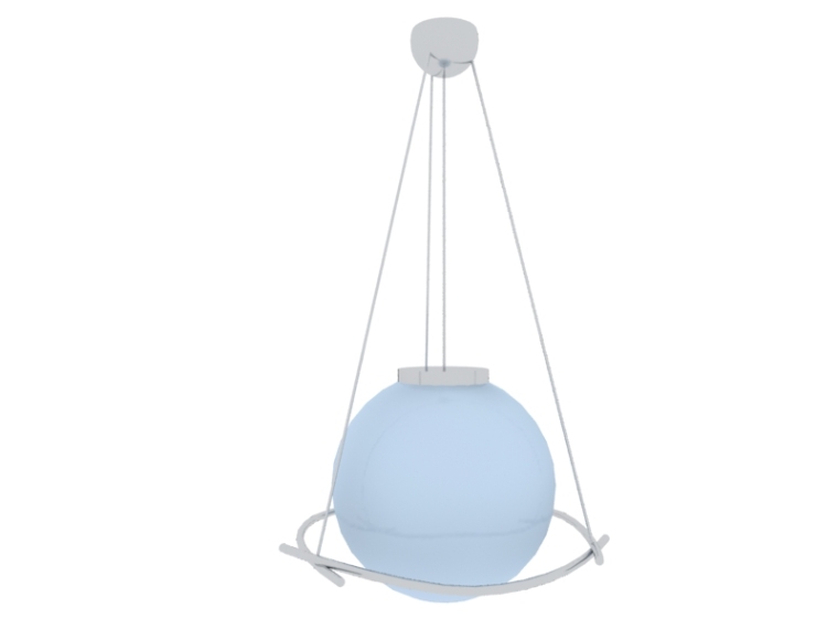 3d工业吊灯模型资料下载-简单吊灯3D模型下载