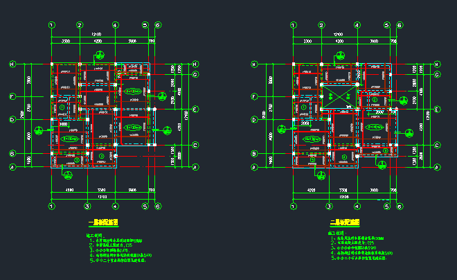 3层私人混合结构（钢混+砌体）小别墅建筑结构图_6