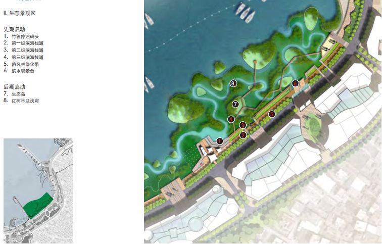 渔港风情小镇规划设计方案文本-生态景观区