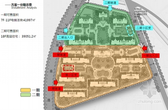 [江苏]新亚洲风格住宅小区规划设计方案文本（含3种方案）-新亚洲风格住宅小区规划分析图