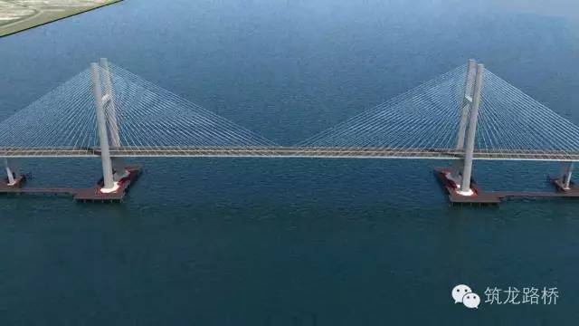 悬臂挂架施工动画资料下载-超级跨海大桥施工动画，你绝对没见过这样的施工现场！