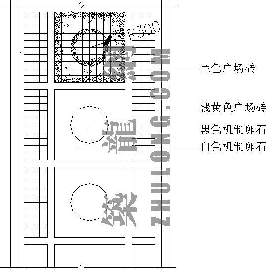中式庭院道路铺装资料下载-道路铺装大样图