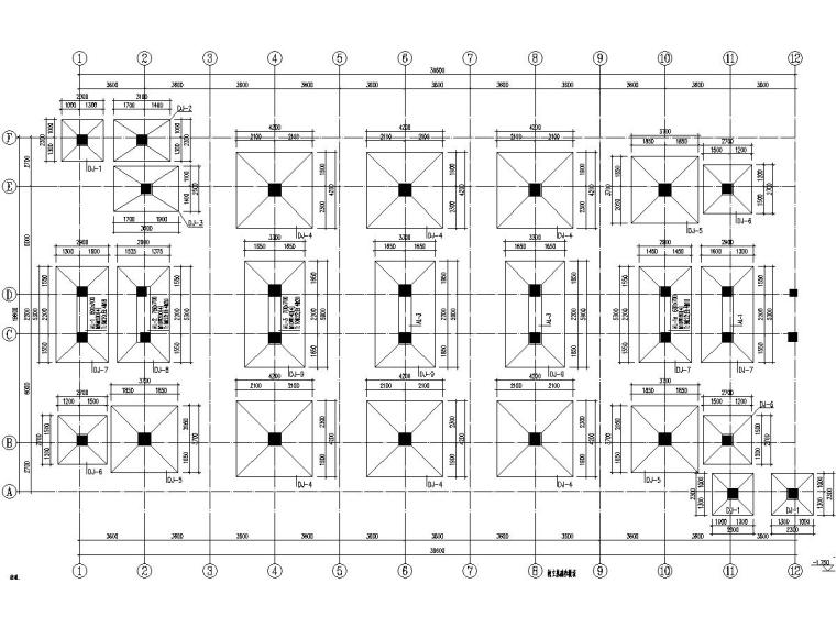 四层框架宿舍建筑图资料下载-2栋四层框架结构中学宿舍楼结构施工图（含闷顶层）