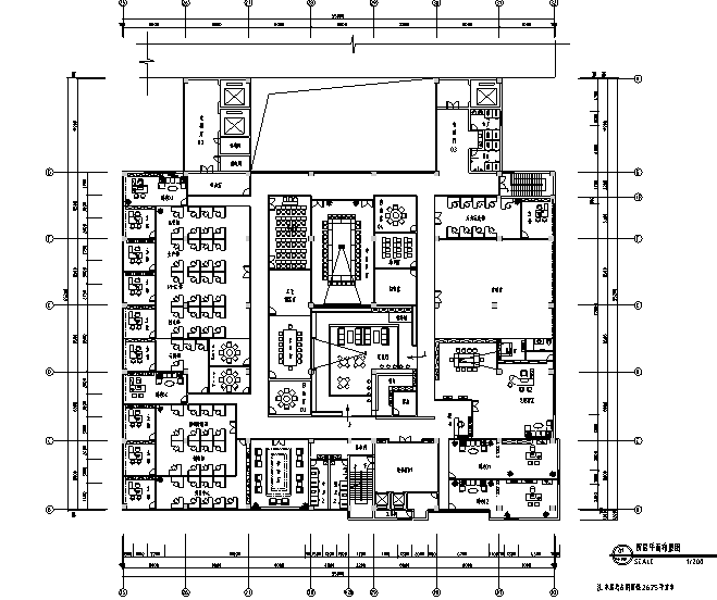 科技园厂房办公空间设计施工图（附效果图）