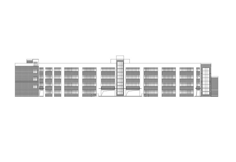 中式中学校园施工图资料下载-[贵州]36班现代风格高级中学建筑设计施工图（CAD）