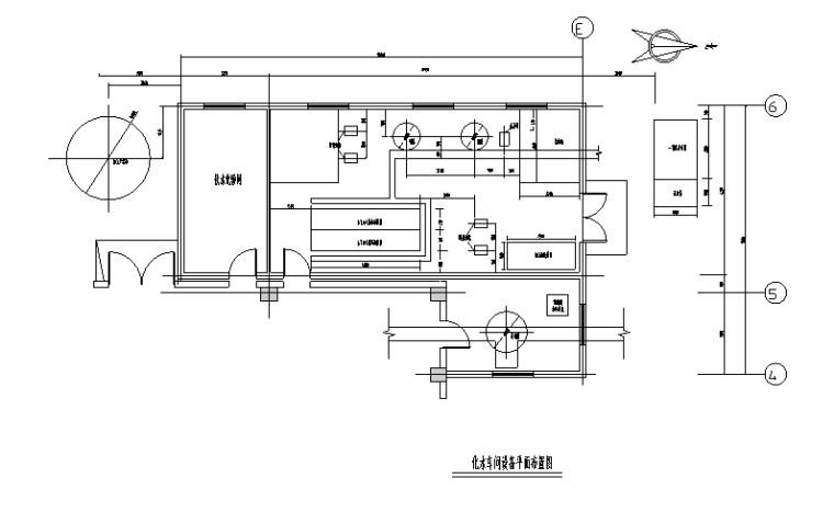 小型给水处理cad资料下载-某电厂锅炉水处理图纸（CAD）