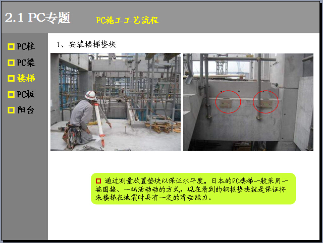 [知名地产]赴日住宅楼项目管理研修总结报告(229页，图文丰富）-安装楼梯垫块