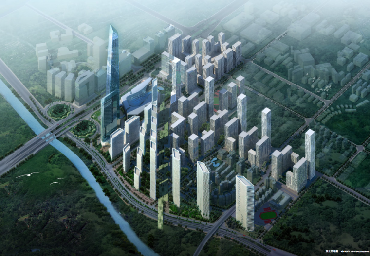 宿舍楼规划设计说明资料下载-[广东]深圳大冲旧城改造城市综合体规划设计
