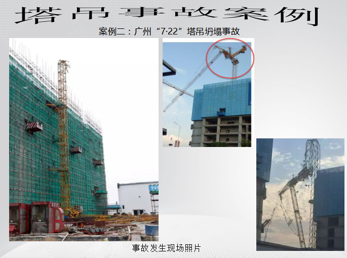[黑龙江]塔吊使用及安全常识（共96页）-塔吊坍塌事故